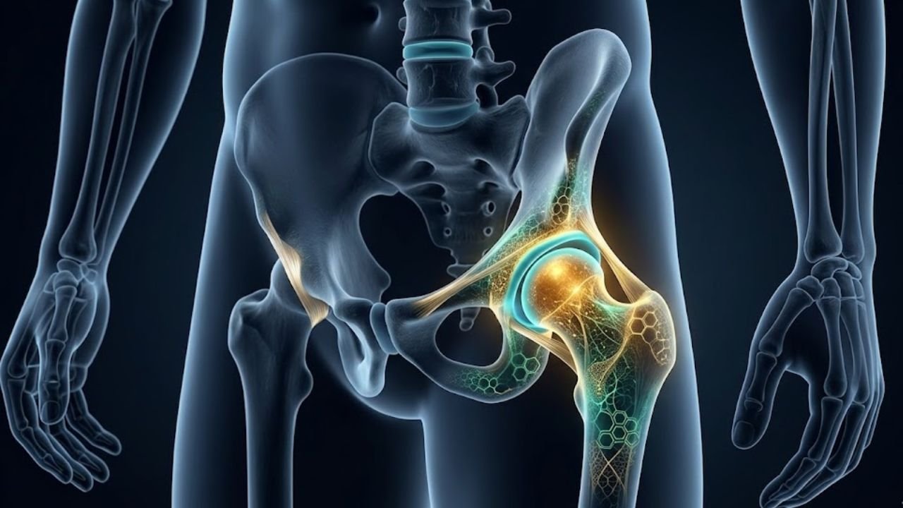 Ilustração da engenharia biológica para performance articular.